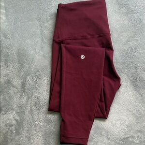 lululemon athletica women’s Maroon Leggings